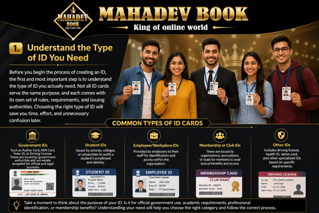 people holding ID cards explaining how to create an ID
