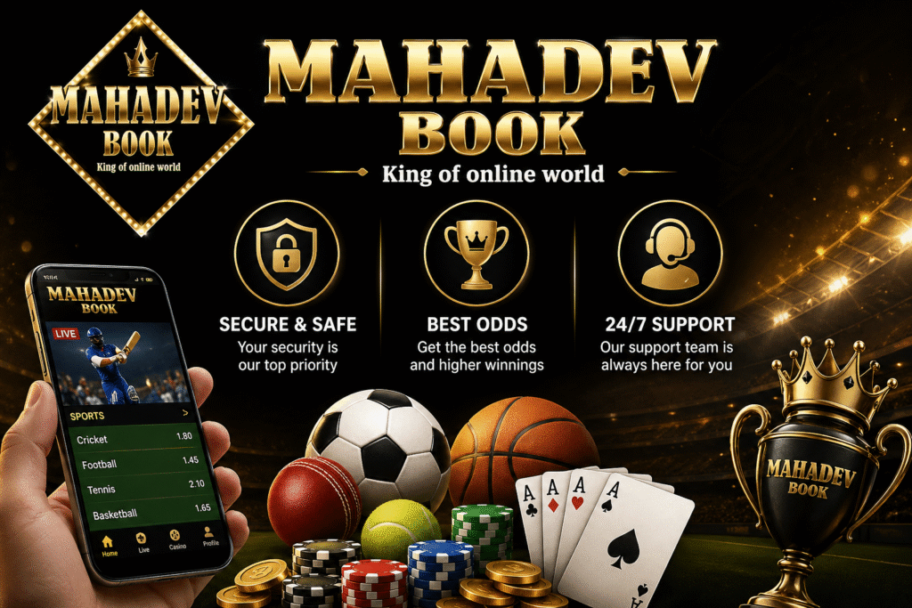 Mahadev Book online betting platform logo with secure betting features